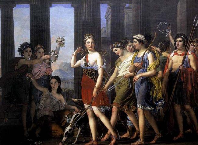 Joseph Paelinck The Fair Anthia Leading her Companions to the Temple of Diana in Ephesus